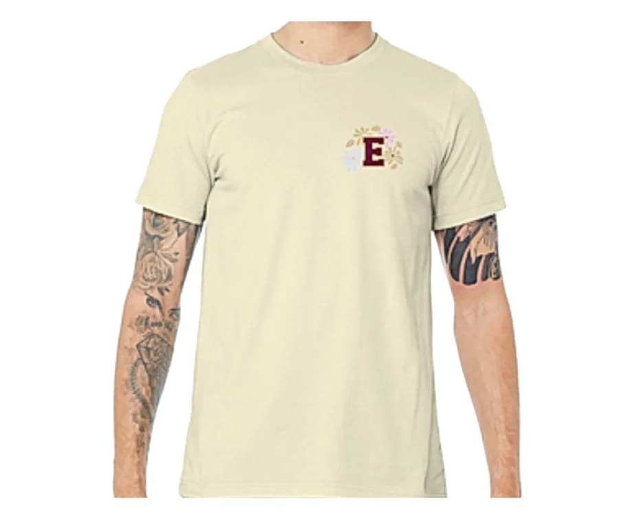Floral E Tee Front